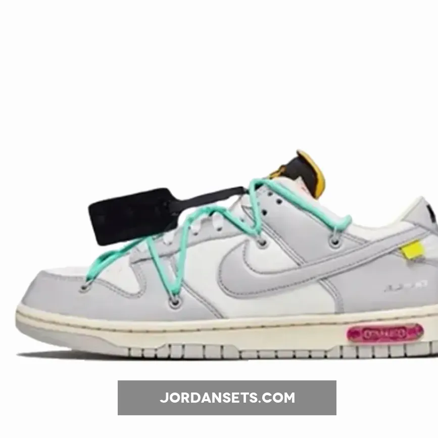 Off-White x Nike Dunk Low White Grey Lot 4 DM1602-113 / off white lot 5