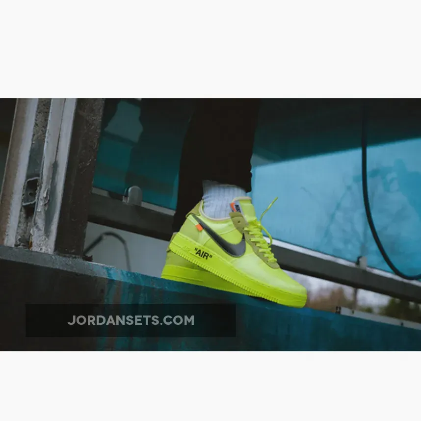 Nike Air Force 1 Low Off-White Volt - nike air force 1 neon