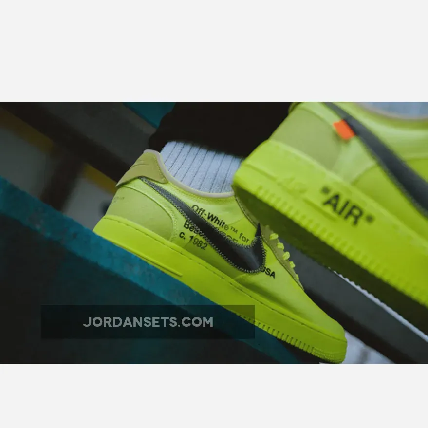 Nike Air Force 1 Low Off-White Volt - nike air force 1 neon
