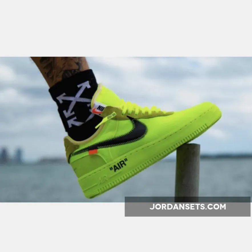 Nike Air Force 1 Low Off-White Volt - nike air force 1 neon