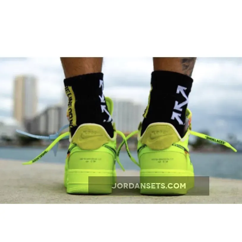 Nike Air Force 1 Low Off-White Volt - nike air force 1 neon