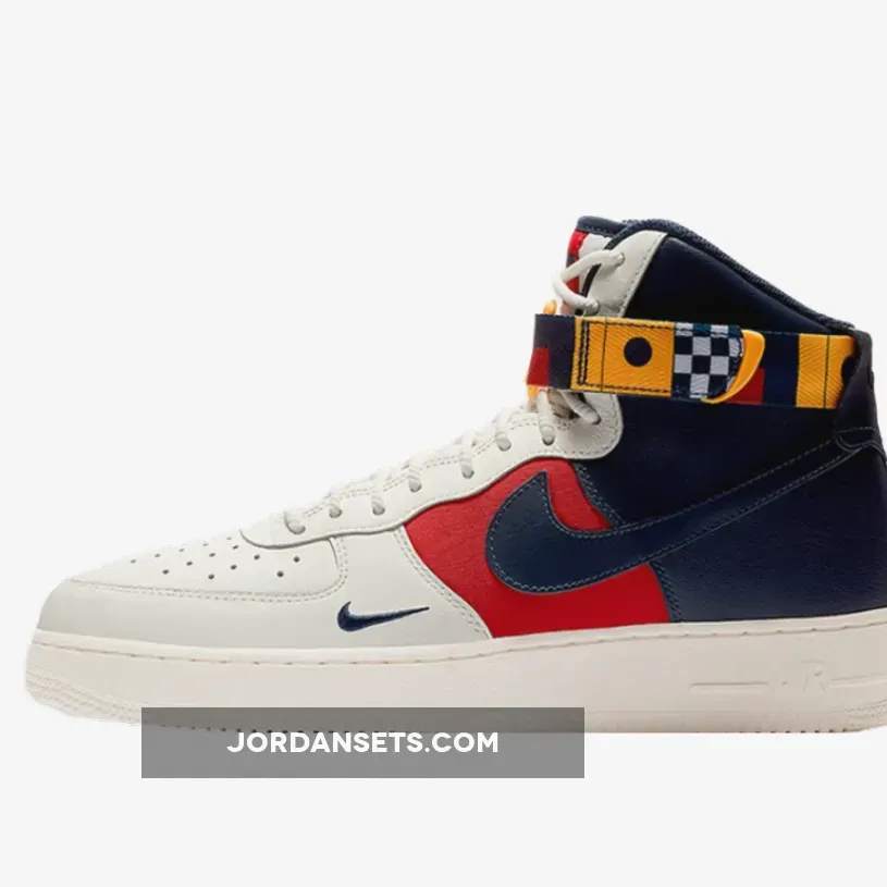 Nike Air Force 1 Sail/Midnight Navy-Gym Red-Midnight Navy-University Gold nike air force 1 high nautical redux