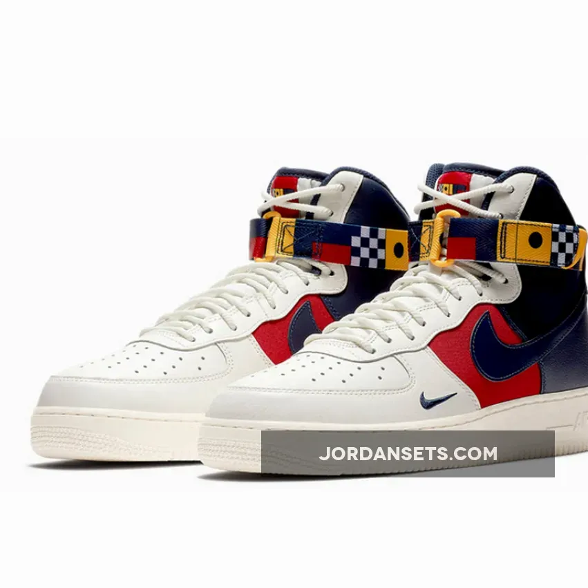 Nike Air Force 1 Sail/Midnight Navy-Gym Red-Midnight Navy-University Gold nike air force 1 high nautical redux