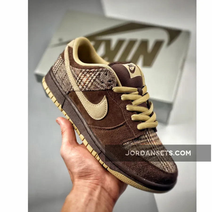 Nike SB Dunk Low 'Tweed' Baroque Brown/Mushroom nike dunk low tweed