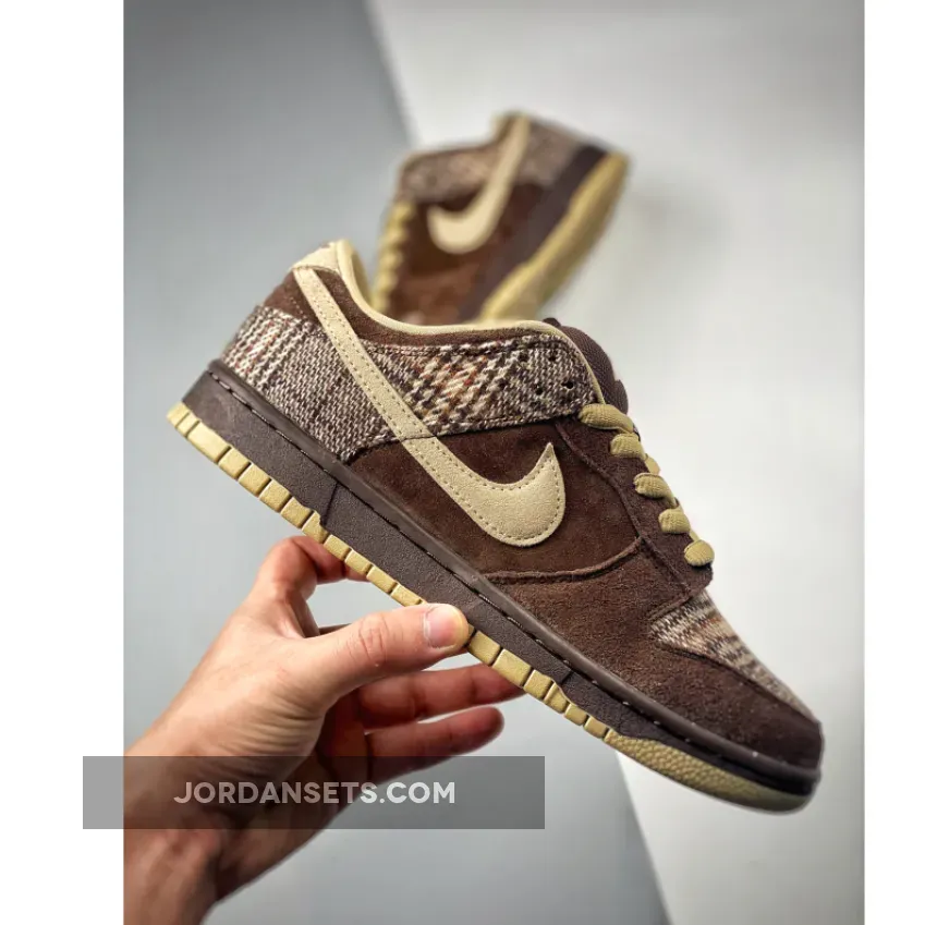 Nike SB Dunk Low 'Tweed' Baroque Brown/Mushroom nike dunk low tweed
