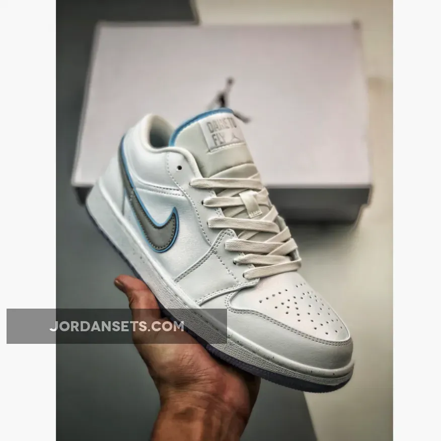 Air Jordan 1 Low Dare To Fly White Grey | jordan fly b