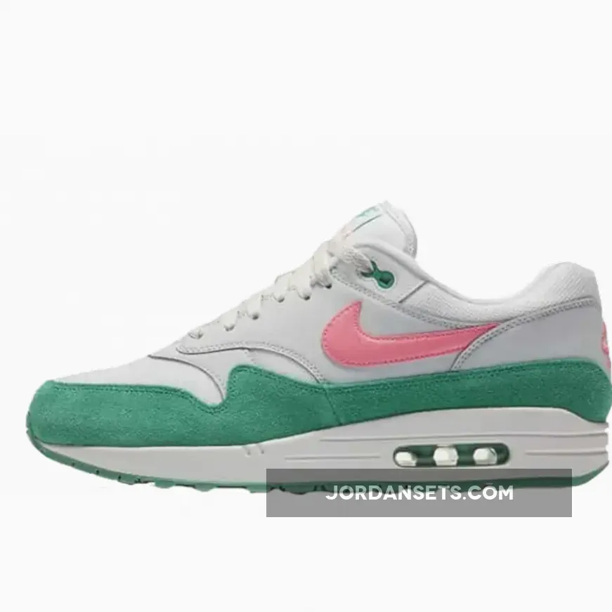 Nike Air Max 1 'Watermelon' Summit White/Kinetic Green/Sunset Pulse - watermelon nike