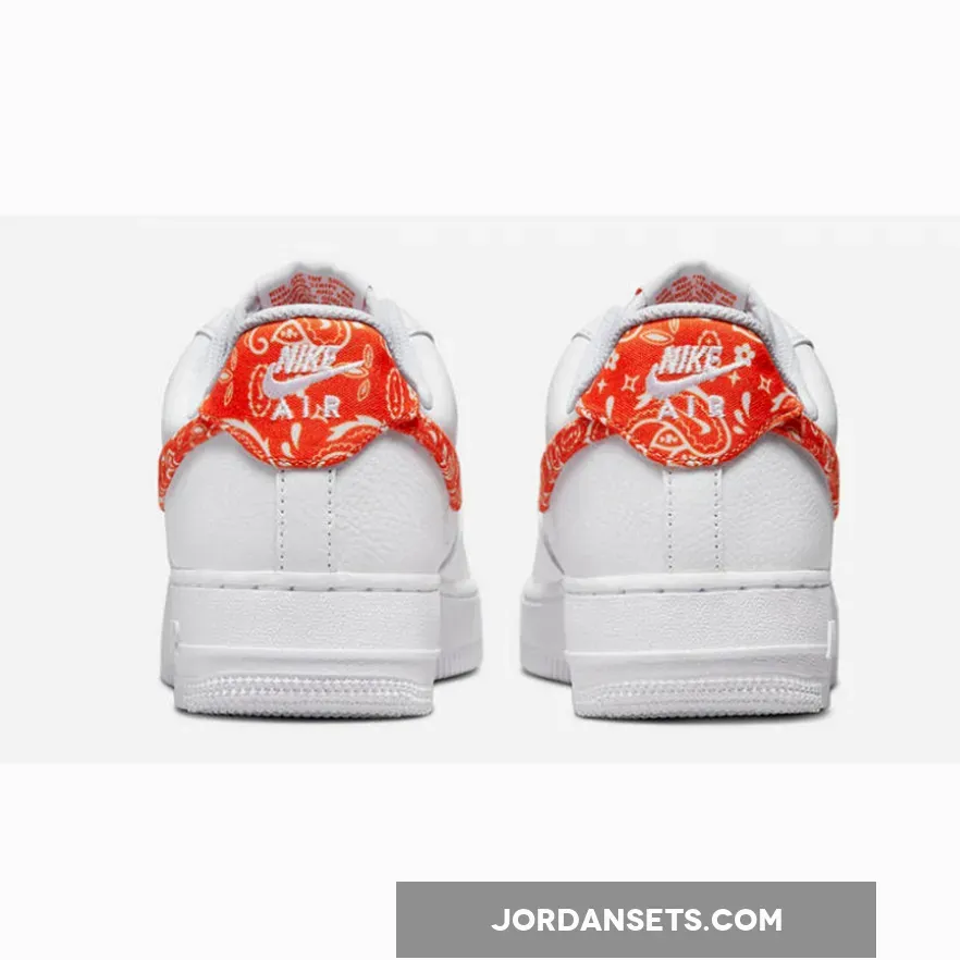 Nike Air Force 1 Low Orange Paisley DJ9942-102 #nike air force 1 orange swoosh