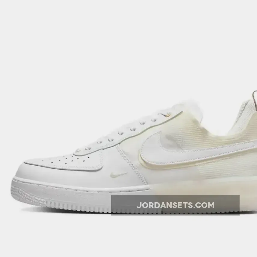 Nike Air Force 1 React White/Coconut Milk-LT Iron Ore DH7615-100 - nike air force react 1