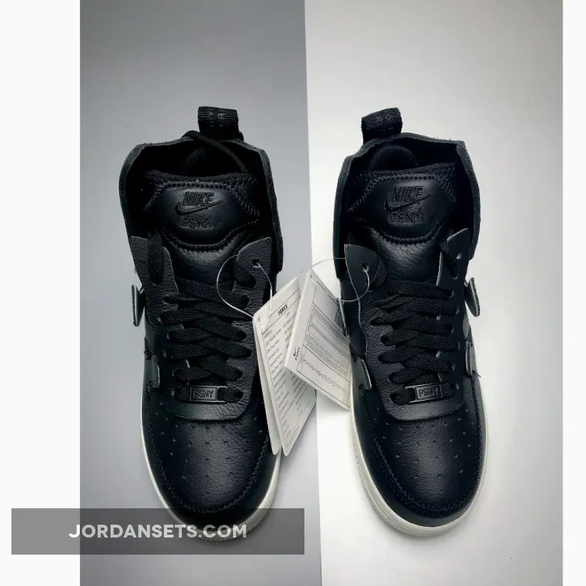 Discount PSNY X Nike Air Force 1 High Black White AO9292-002