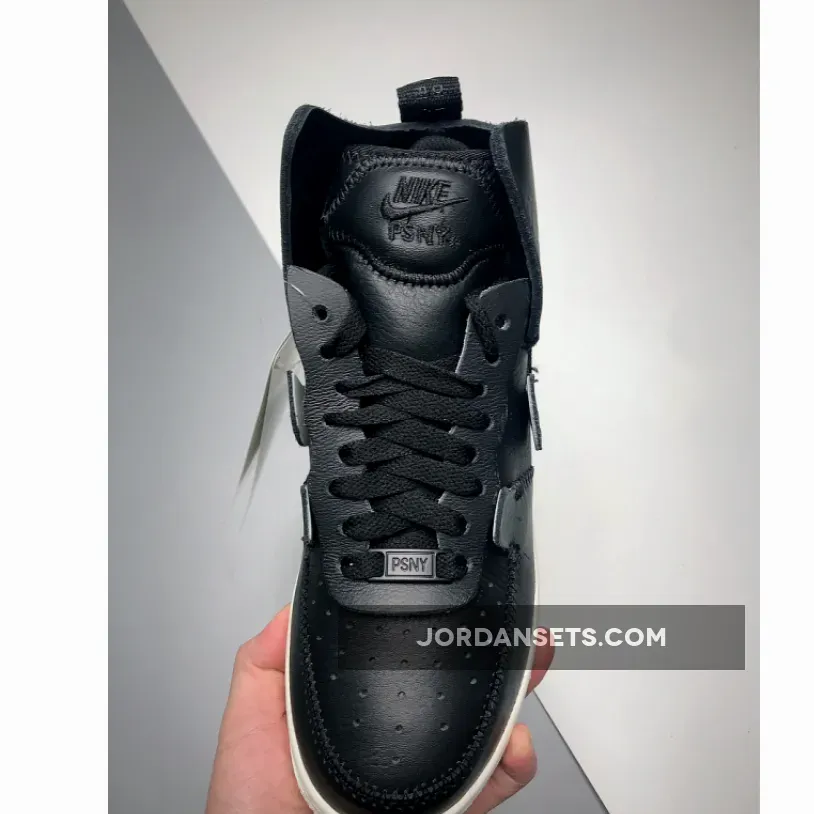 Discount PSNY X Nike Air Force 1 High Black White AO9292-002