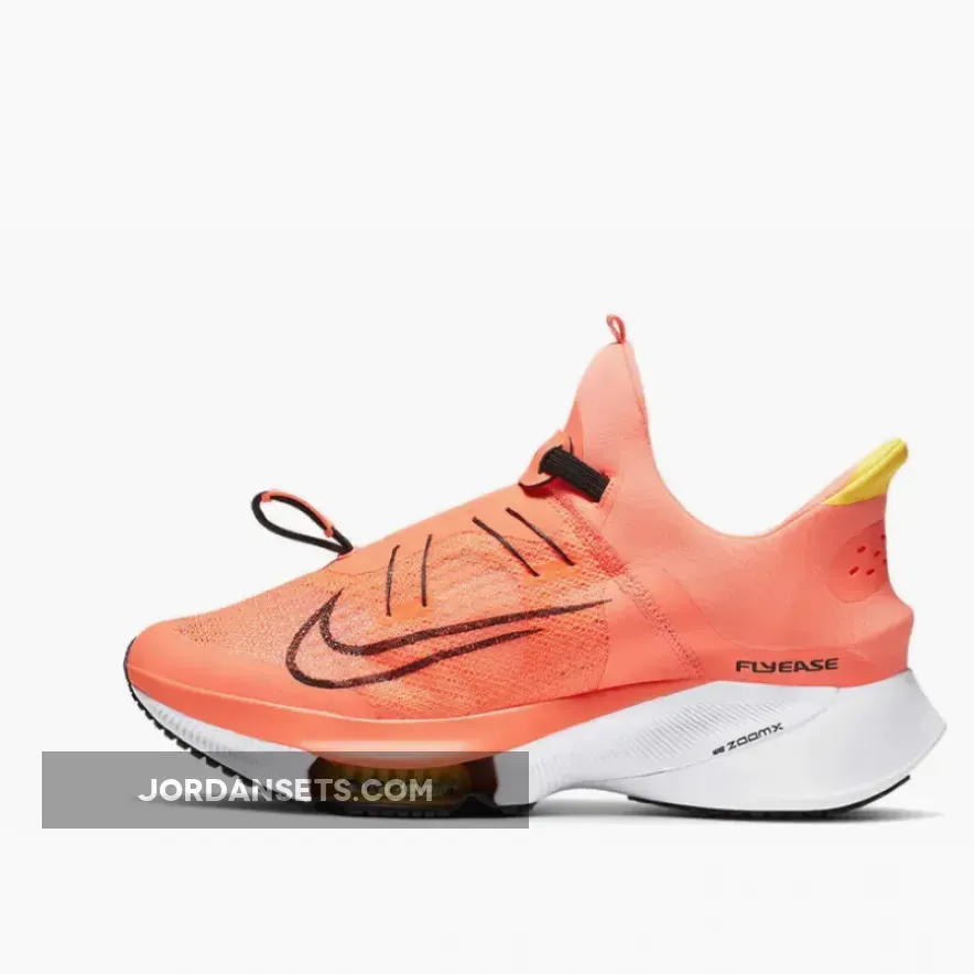 Nike Air Zoom Tempo NEXT% FlyEase Bright Mango CV1889-800 nike air tempo flyease