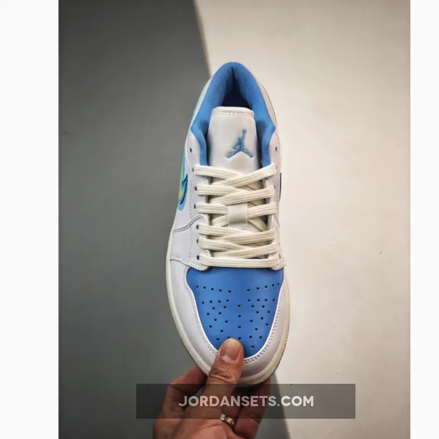 Air Jordan 1 Low 'Born To Fly' Sail/University Blue #jordan 1 low born to fly
