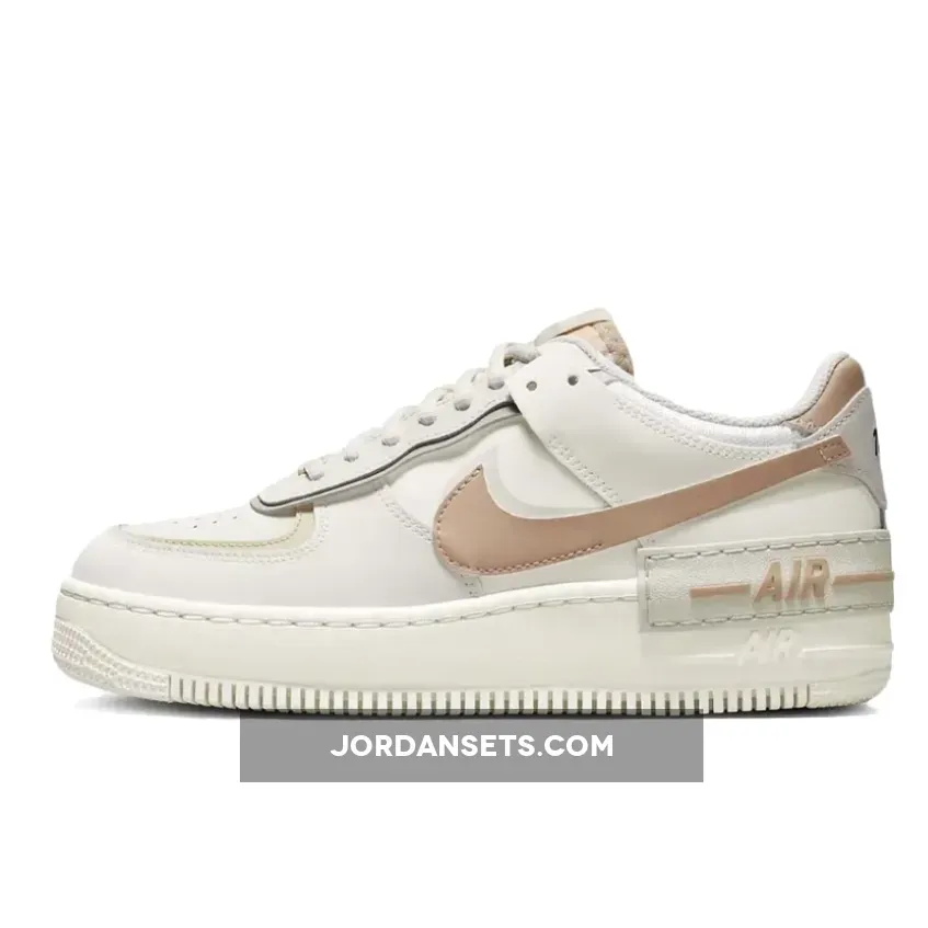 Nike Air Force 1 Shadow Sail Fossil For Womens CI0919-116 - af1 shadow sail hemp