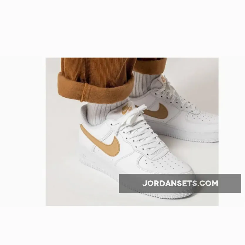 Nike Air Force 1 LV8 White Brown CW7567-101 #brown nikes air force