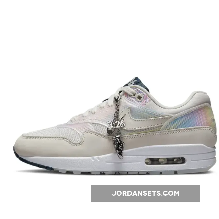 Nike Air Max 1 'La Ville Lumière' White/Neutral Grey-Metallic Silver-Black - nike air max 1 thunder grey