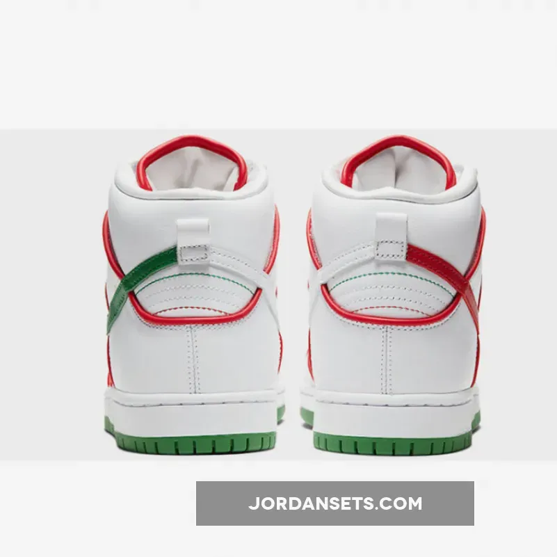 Paul Rodriguez x Nike SB Dunk High White Red Green paul rodriguez dunks