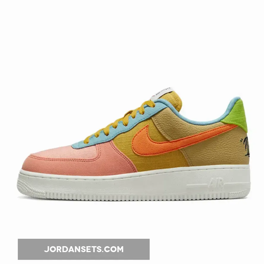 Nike Air Force 1 Low Sun Club Pink/Olive-Blue - sun club air forces