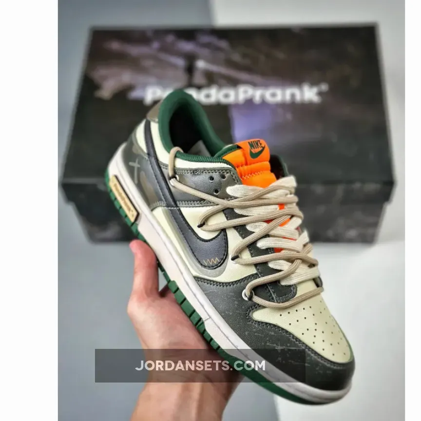 Nike Dunk Low Miami Hurricanes Green Orange Brand New