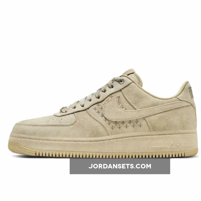 Nike Air Force 1 Low 'NAI-KE' Tan Canvas - af1 nai ke