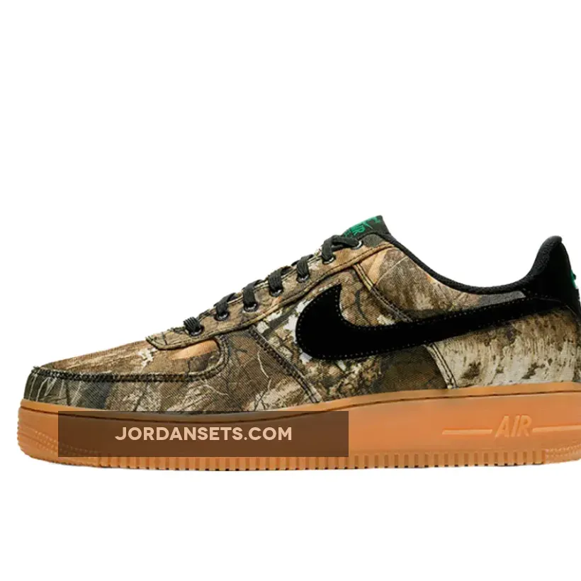 Nike Air Force 1 Realtree Camp Green Camo AO2441-001 realtree camo air force 1