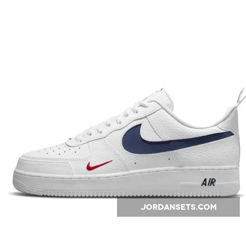 Nike Air Force 1 White Navy nike blazer patriotic