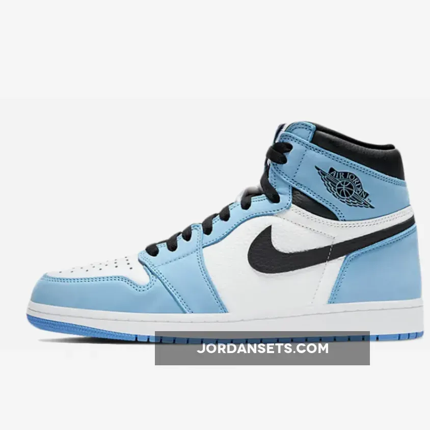 Air Jordan 1 High OG White/University Blue-Black 555088-134 air jordan 1 blue university
