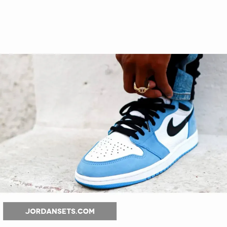 Air Jordan 1 High OG White/University Blue-Black 555088-134 air jordan 1 blue university