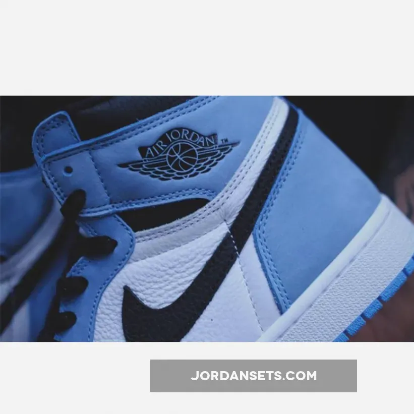 Air Jordan 1 High OG White/University Blue-Black 555088-134 air jordan 1 blue university