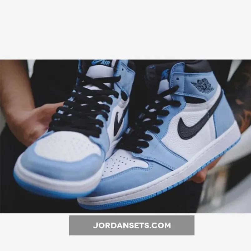 Air Jordan 1 High OG White/University Blue-Black 555088-134 air jordan 1 blue university
