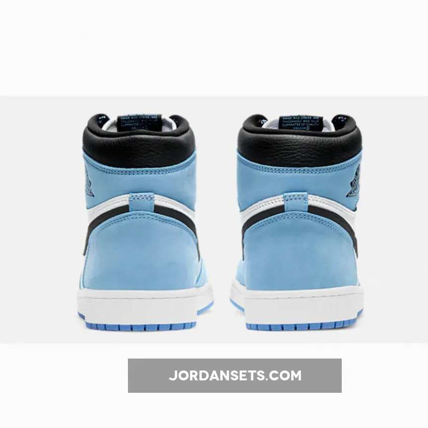 Air Jordan 1 High OG White/University Blue-Black 555088-134 air jordan 1 blue university