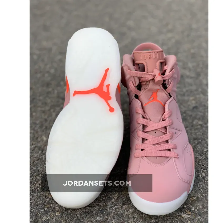 Jordan 6 Pink Aleali May x Air Jordan 6 Millennial Pink In Men and Women's Size CI0550-600