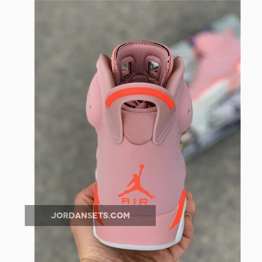 Jordan 6 Pink Aleali May x Air Jordan 6 Millennial Pink In Men and Women's Size CI0550-600