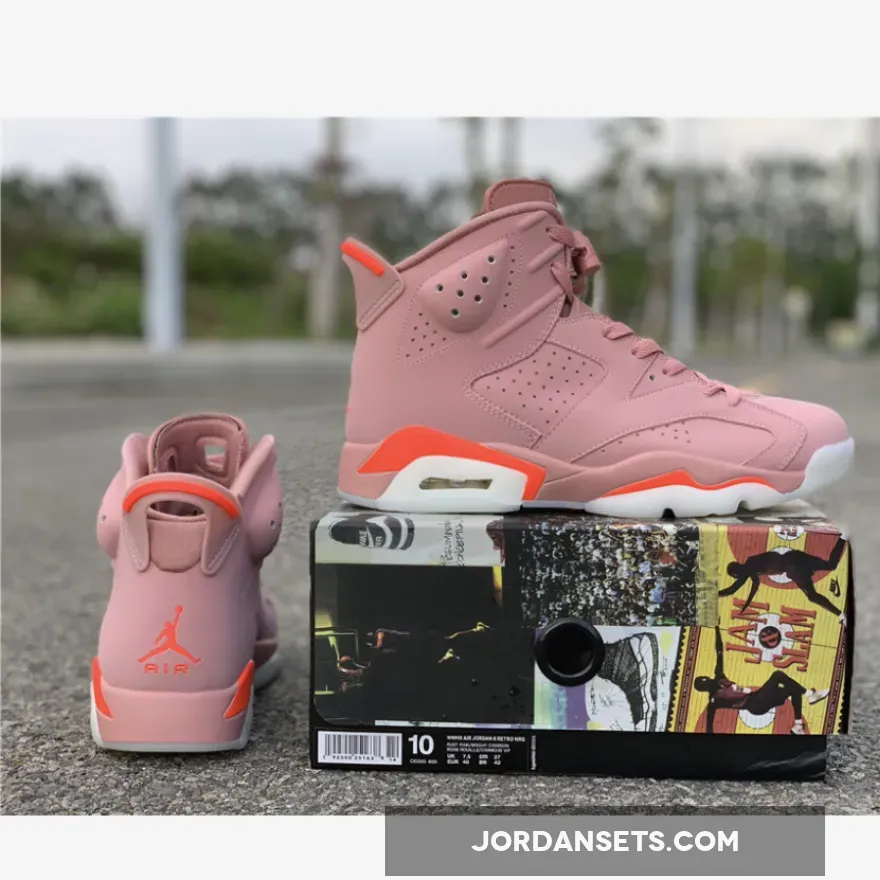 Jordan 6 Pink Aleali May x Air Jordan 6 Millennial Pink In Men and Women's Size CI0550-600