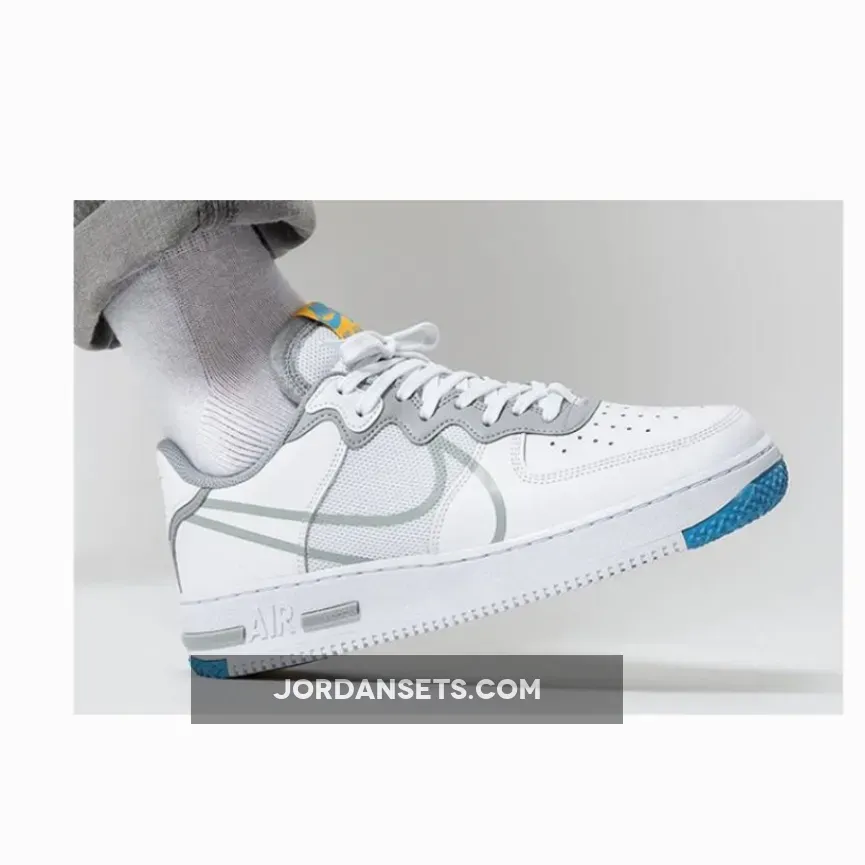 Nike Air Force 1 React D/MS/X White Blue CT1020-100 #dimsix nike air force