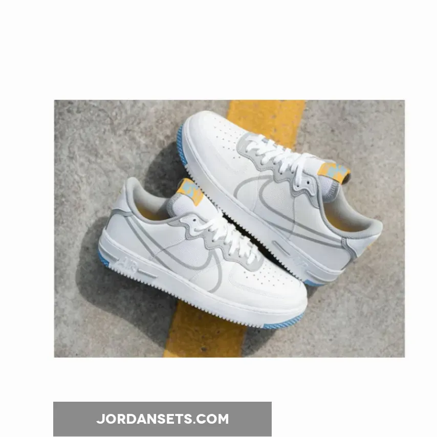 Nike Air Force 1 React D/MS/X White Blue CT1020-100 #dimsix nike air force