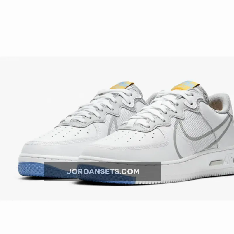 Nike Air Force 1 React D/MS/X White Blue CT1020-100 #dimsix nike air force