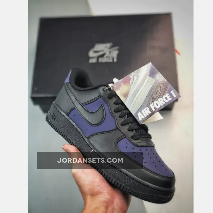 Nike Air Force 1 Low 'Black/Indigo' DZ2708-500 Restock