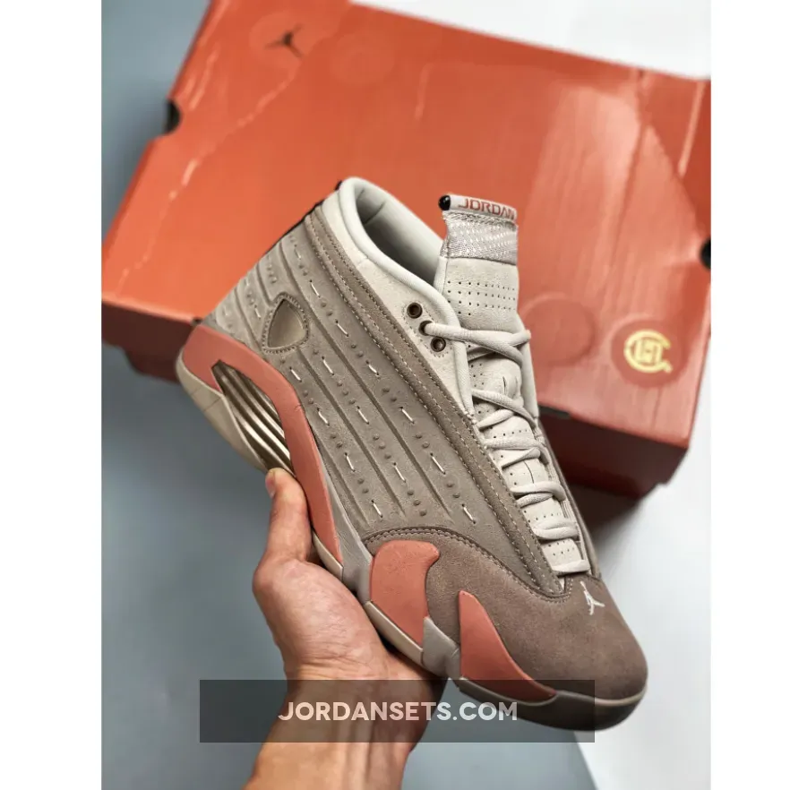 Clot X Air Jordan 14 Retro Low 'Terracotta' Dc9857-200 AJ14 Sepia Stone Blush/Desert Sand | TERRACOTTA 14S