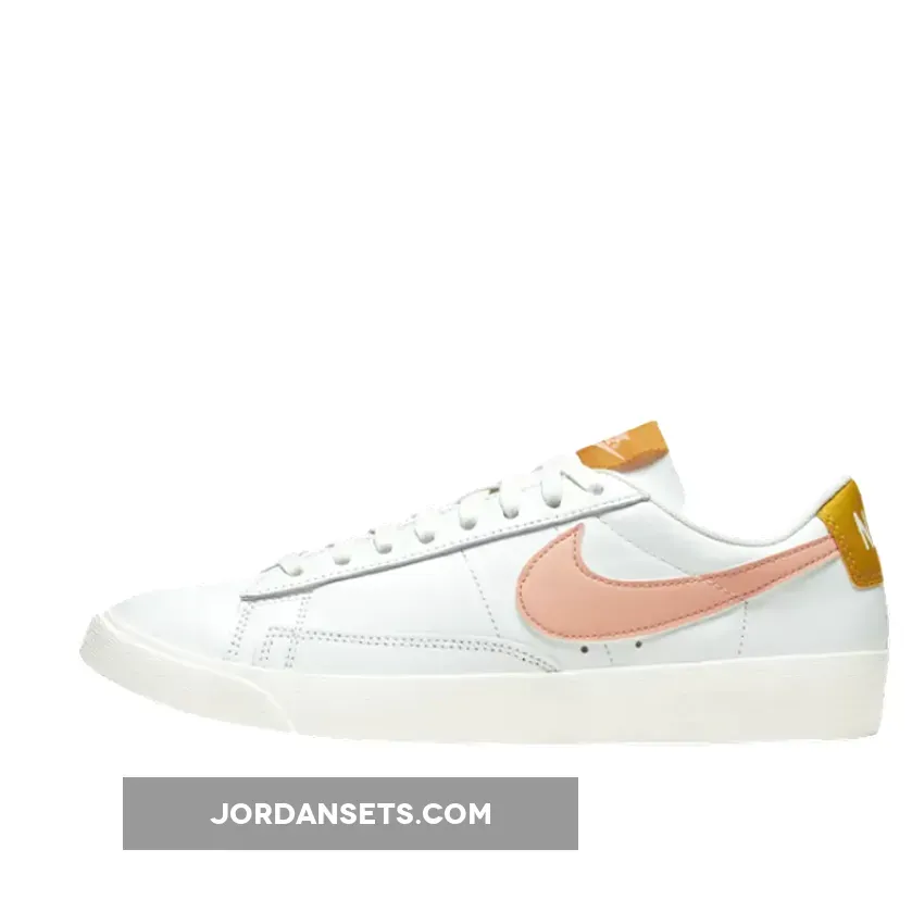 Women's Nike Blazer Low Summit White/Pink Quartz-Pollen Rise AV9370-112 For Sale