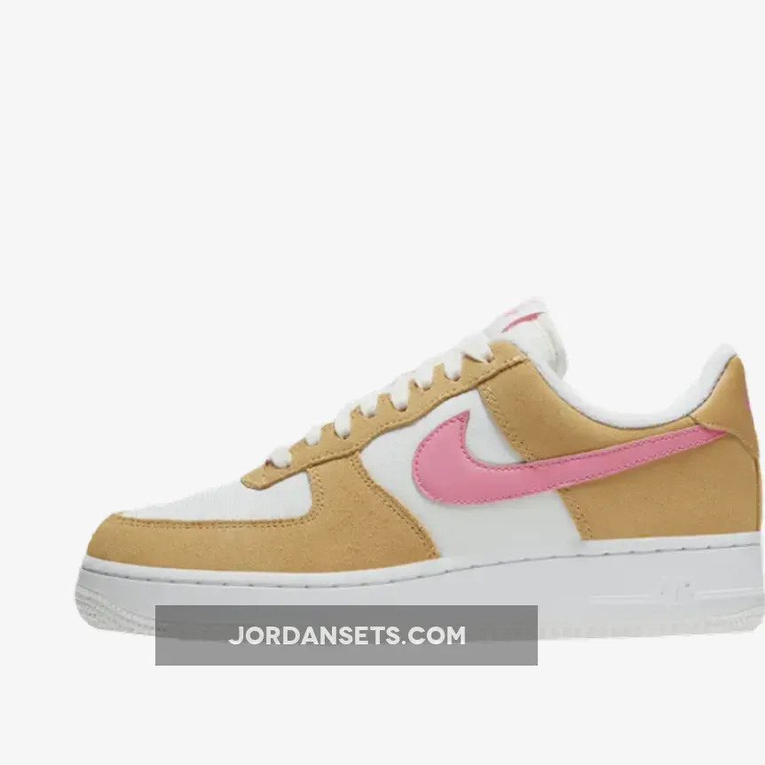 Nike Air Force 1 Flax White Pink DC1156-700 / air force 1 orange pink