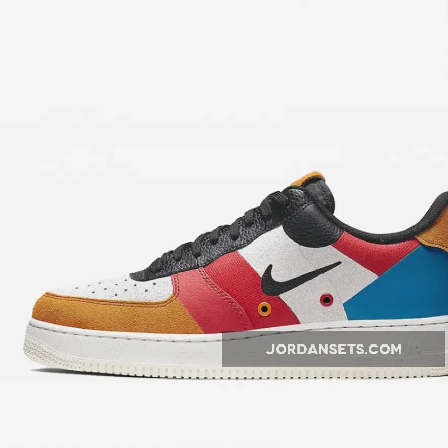 Nike Air Force 1 Low PRM Sail/Black-Imperial Blue-Amber Rise - air force 1 sail amber rise