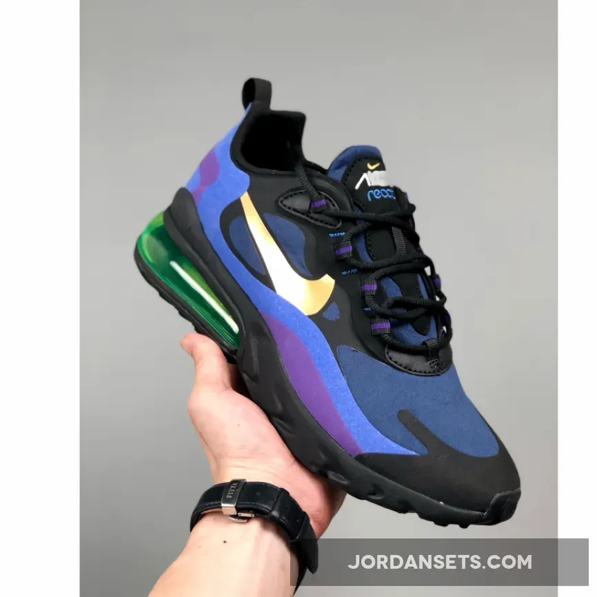 Nike Air Max 270 React Heavy Metal - 270 Royal Blue