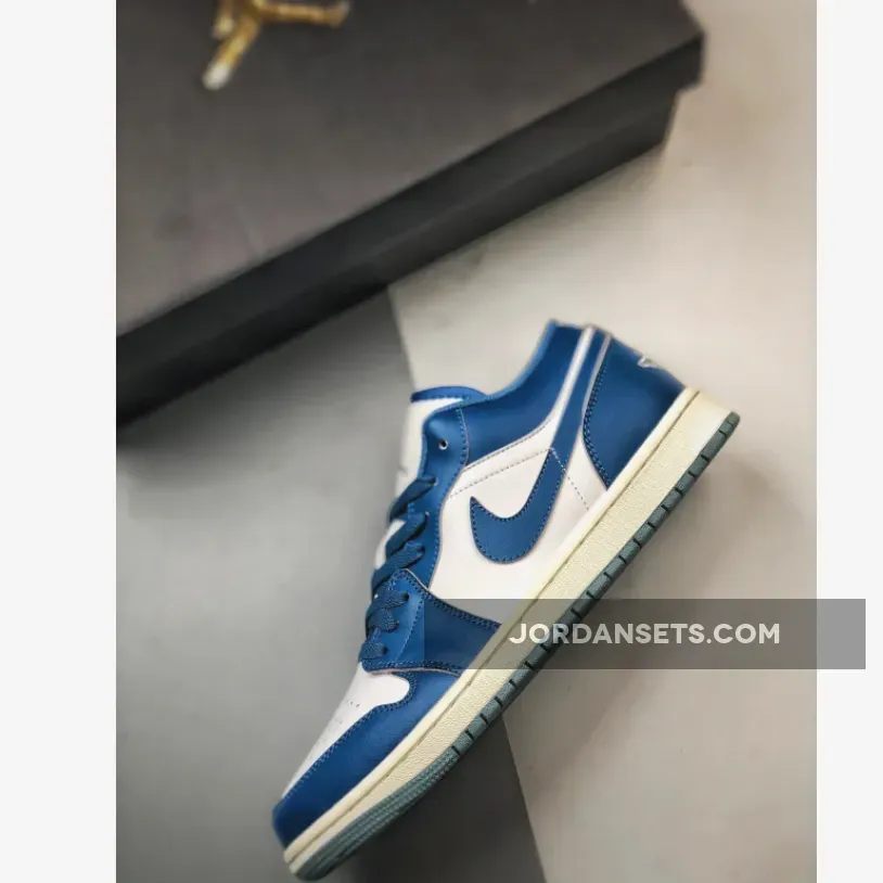 Air Jordan 1 Low White Industrial Blue Air Jordan 1 Low White Industrial Blue
