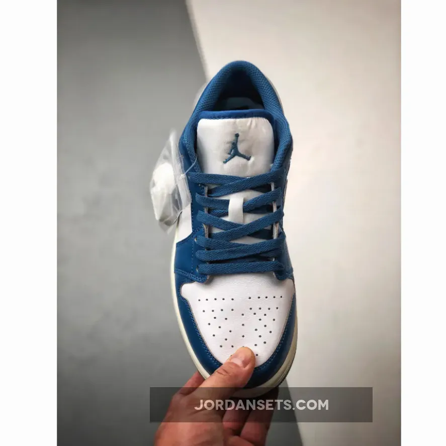 Air Jordan 1 Low White Industrial Blue Air Jordan 1 Low White Industrial Blue