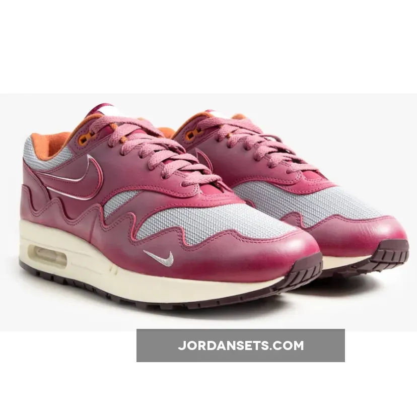 Patta x Nike Air Max 1 Night Maroon/Metallic Silver-Rush Maroon air max patta night maroon