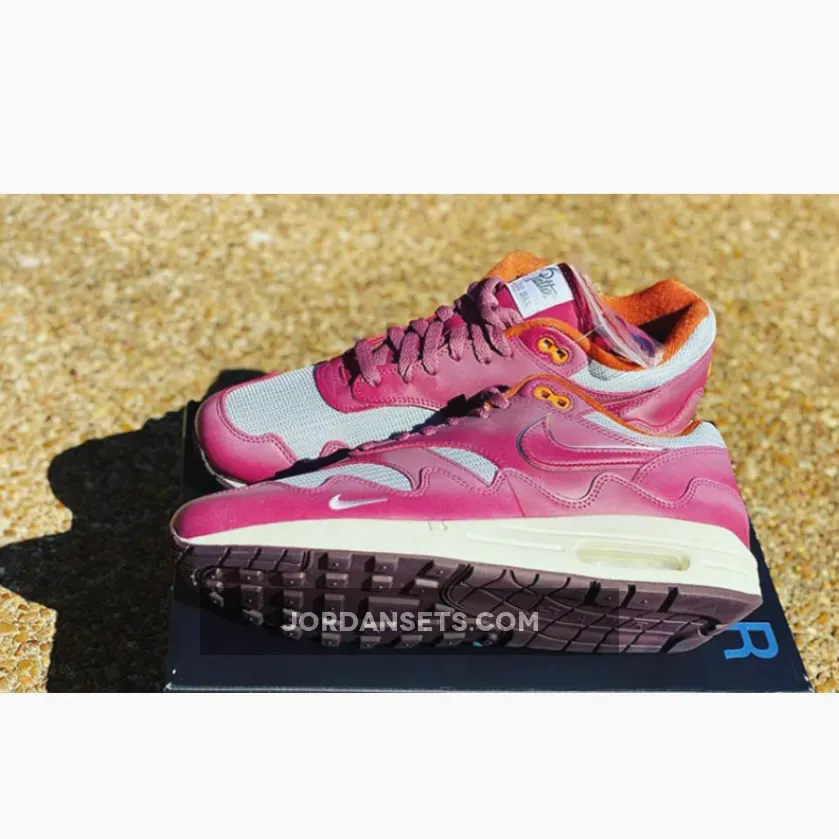 Patta x Nike Air Max 1 Night Maroon/Metallic Silver-Rush Maroon air max patta night maroon