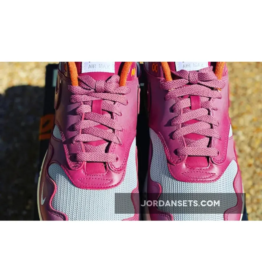 Patta x Nike Air Max 1 Night Maroon/Metallic Silver-Rush Maroon air max patta night maroon