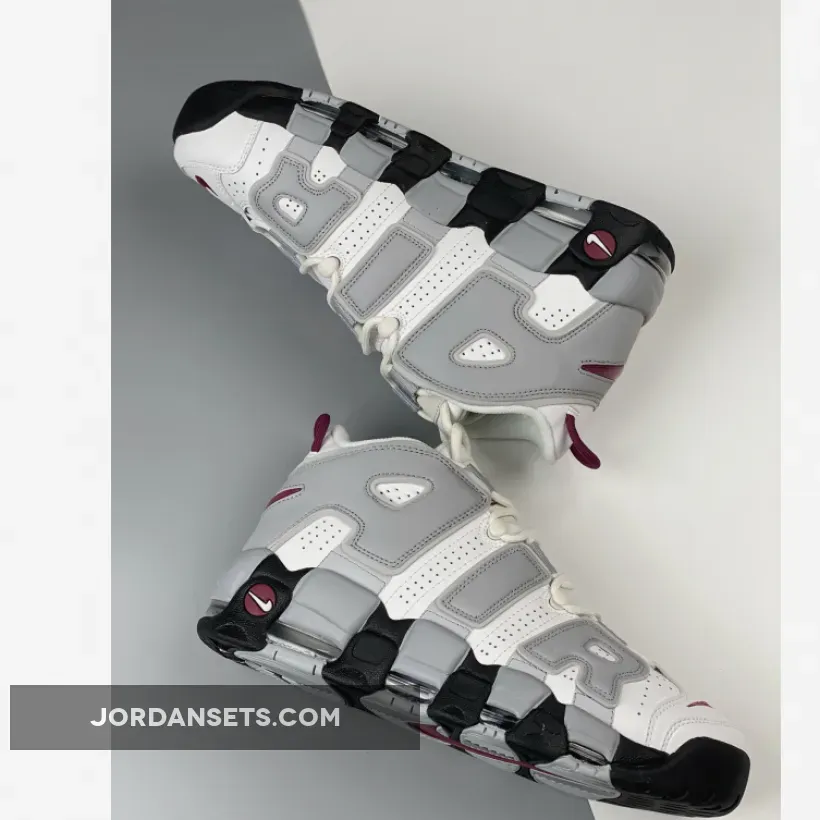Nike Air More Uptempo White Grey Bordeaux DV1137-100 womens uptempo nike