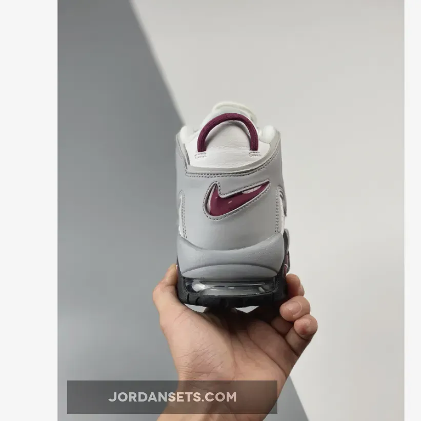 Nike Air More Uptempo White Grey Bordeaux DV1137-100 womens uptempo nike
